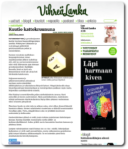 Kuvakaappaus Roskislöydöt-blogista.